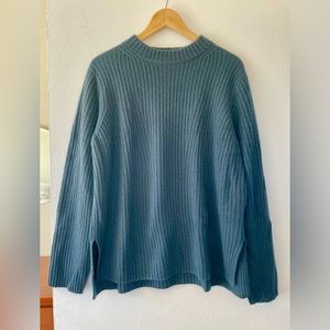 Vince Wool and Cashmere Mock Turtleneck Tunic Sweater New Without Tags